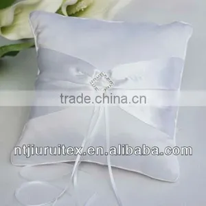 Square Shape White Color Satin Ring Pillow 1pcs With Free Shipping thumbnail-1