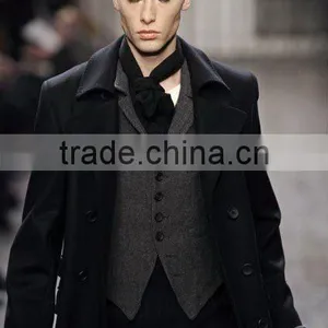 Wool Polyester Wind Coat thumbnail-1