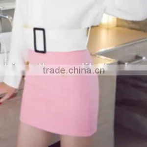 Holesale Ladies Red Spandex Elastic Chain Bottom Wrap Skirt thumbnail-1