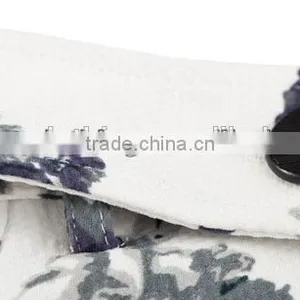 2015 New Style Fashion Flora Printed Stand Collar Long Sleeve Formal Mature Ladies Office Wear Dresses Dress thumbnail-5
