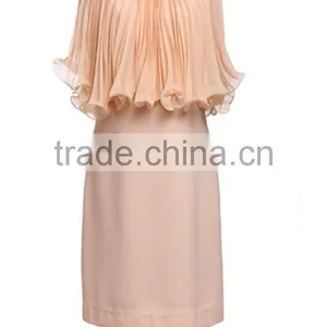 2015 High Quality Fashion Korean Style Girls' Loose-fitting Elegant Light Pink Evening Dresses thumbnail-2
