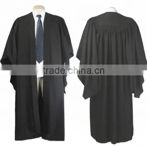Wholesale Custom Black Graduation Gown thumbnail-1