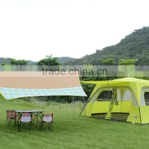 T26 Double Awning Oxford Fabric Party Decoration Big Camping Tent for Sale thumbnail-3
