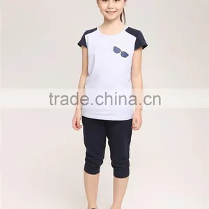 2016 Fashion Dress Leisure Short Sleeves t Shirt Children's Suit of Clithes for Little Girls thumbnail-4