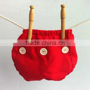 Navy Baby Underwear Button Style Infant Cotton Clothes Baby Bloomers With Diaper Cover thumbnail-3