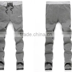 2016 Cotton Wholesale OEM Gym Sports Pants CVC(60/40) thumbnail-3