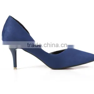 Zm50265b Stiletto Heel Pump Lady High Heel Shoes Suede Hollow Out Sexy Womens Single Shoe thumbnail-3