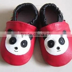 Navy Blue Soft Sheepskin Leather Baby Shoes thumbnail-6