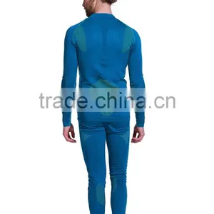 Men's Fitness Seamless Suit, Zipper Running Seamless Shirts Compressed Legging thumbnail-2