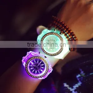 2016 Cute Couple Watch With Diamond Cheap Led Watch For Kids thumbnail-1
