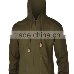 Merino Wool Blank Hoodies Clothing Full Zip Hoodie Mens thumbnail-2