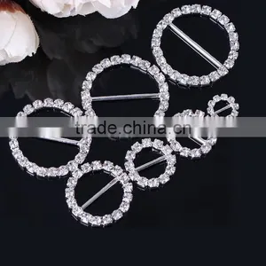 Durable Shinny Diamonds Rhinestones Buckles With Foldover Elastic for Shoes Hair Ties Decoration - Stone Shoe Buckle thumbnail-1