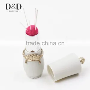 D&D New Portable 5pcs Handy Sewing Needles Lipstick Pin Cushion Sewing thumbnail-3