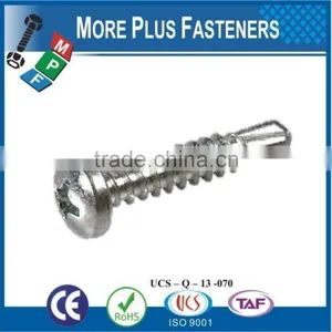 Made in Taiwan Self Tapping Self Drilling Screw With Raised Head Philips DIN 7504N Steel Case Hardened White Zinc Plated thumbnail-4