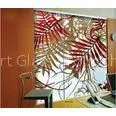 Unique Interior Decorative Glass Doors / Art Glass Door For Glass Mural Walls thumbnail-1