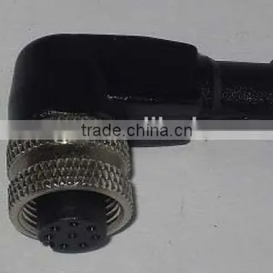 M12 Female Molding Type Right Angle Waterproof Connector thumbnail-1