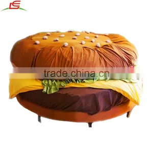 Custom Sponge Plush Hamburger Sofa Bed thumbnail-1