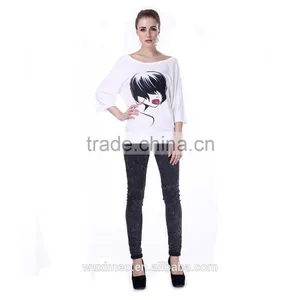 New Coming Updated 100% Cotton Lady t Shirt thumbnail-3
