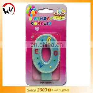 EN71 Funny Blue Birthday Number Candle Bougie Numero thumbnail-1