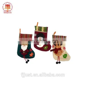 China Supplier Stylish Patches Red And White Christmas Stockings thumbnail-1