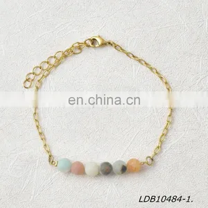 New Design China Natural Stone and Pearl Bracelet thumbnail-2