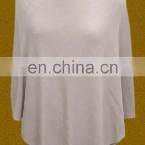 Knitted Poncho,Plain Knit, Cable Knit thumbnail-1