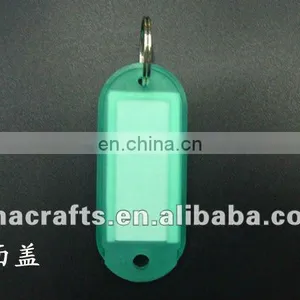 Green Keyring Plastic Luggage Tag thumbnail-1