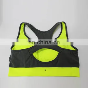 2017 Chaozhou Supplier Hot Sexy Seamless Yoga Wear Racerback Cutout Sports Bra thumbnail-4