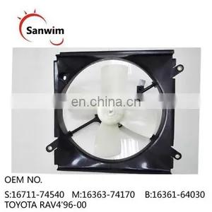 T-O-Y-O-T-A Rav4 Rav 4 96 97 98 99 00 Radiator Cooling Fan OM 16363-74170 16361-64030 16711-74540 thumbnail-1