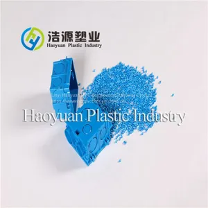 Blue Rigid PVC Granules/100% Virgin PVC Compounds for Junction Box thumbnail-1