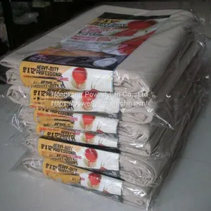 9 x 12ft Canvas Drop Cloth China Supplier Cotton Drop Sheet thumbnail-4