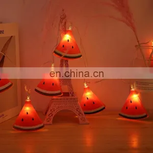 Cool And Refreshing Summer 2AA Battery Box Operated 10 LED Watermelon Fairy String Light For Wedding Party Home Decoration thumbnail-2