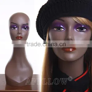 Realist Woman Mannequin Head Plastice Female Head for Display Wig H1040 thumbnail-1