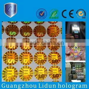 2015 Hot Sale Silver Hologram Sticker&waterproof Custom Label &laser Sticker thumbnail-5