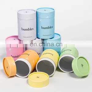Colored Logo Honey Spoons Paper Tube Cardboard Tube Cylinder Boxes thumbnail-1