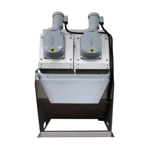 Auto Dairy Waste Solid Liquid Separator Dewatering Screw Press Sludge Dehydrator Price for Sewage Treatment Solution thumbnail-2