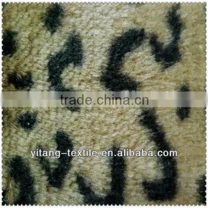 Polyester Printed Leopard Skin Fur Plush,faux Fur Plush thumbnail-2