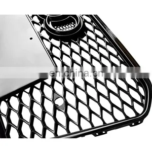 2013-2016 Automotive Chrome Silver Black Front Grill Refit RS5 Front Grill for Audi A5 S5 no Logo Style thumbnail-5