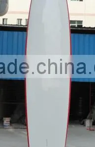 14' SUP Race Paddle Boards AKU Shaping Epoxy Boards Red Rail Bamboo Race Paddle thumbnail-2
