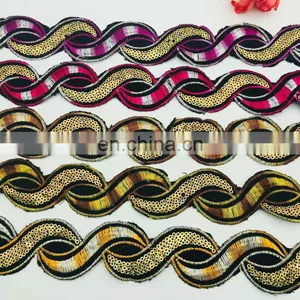 Custom OEM Sequins Color Clothing Lace African Ethnic Lace Wholesale thumbnail-5