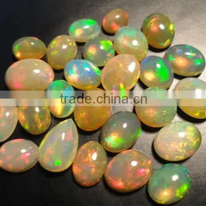 Fire Welo Opal Ethiopian Cabochon Calibrated Natrual Semi Precious Stones Gems Strands thumbnail-1