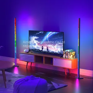 LED Floor Lamp, RGBIC Smart Music Corner Floor Lamp Compatible , 16 Million DIY Colors With APP Control and Music Sync LED Lights for Game Room, Bedroom, TV, Party thumbnail-4