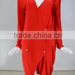 Spring Casual Dress Womans Fashion Dress Long Sleeves Evening Dress thumbnail-5
