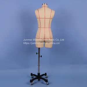 Wholesale White Color Fiberglass Made Tailor Mannequins Female Body Curvy Half-body Torso Dummy for Women's Lingerie thumbnail-5