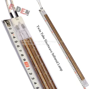 400V 3000W 600mm Twin Tube Infrared Quartz Heating Lamp thumbnail-3