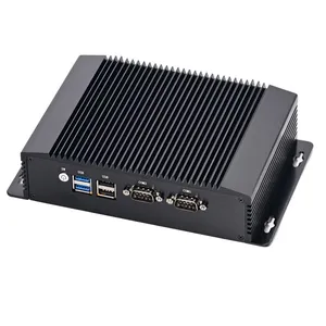 Partaker Fanless Mini PC Alder Lake-N Intel Core N100 Windows 11 Pro or Linux 2 x LAN DP 2 x HDMI 2 x COM Industrial Computer thumbnail-2