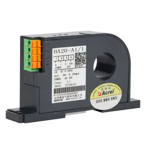 Acrel Power Supply DC24V/12V Strong Overload Capability, Low Power Electrical Current Transducer BA20-AI/V Input AC0-200A thumbnail-1