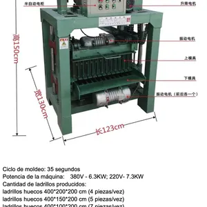 Hollow Brick and Paver Block Making Machines Maquina Bloquera thumbnail-5