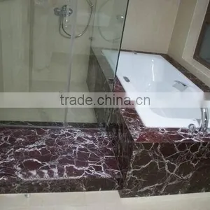 High Grade Luxury Rosso Levanto Red Marble Stair Covers thumbnail-2