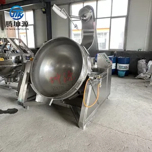 Planetary Stirring Wok, Refining Pot, Canteen Imitation Manual Stirring Machine, Cooking Machine, Hot Pot Base Stirring Machine for Tomato Paste thumbnail-1
